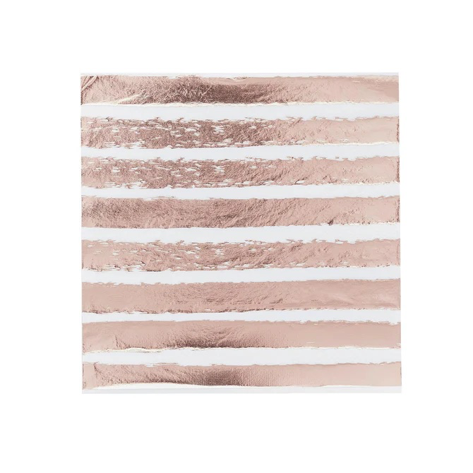 Serv. Gde Foil Rose Gold Strp C/16