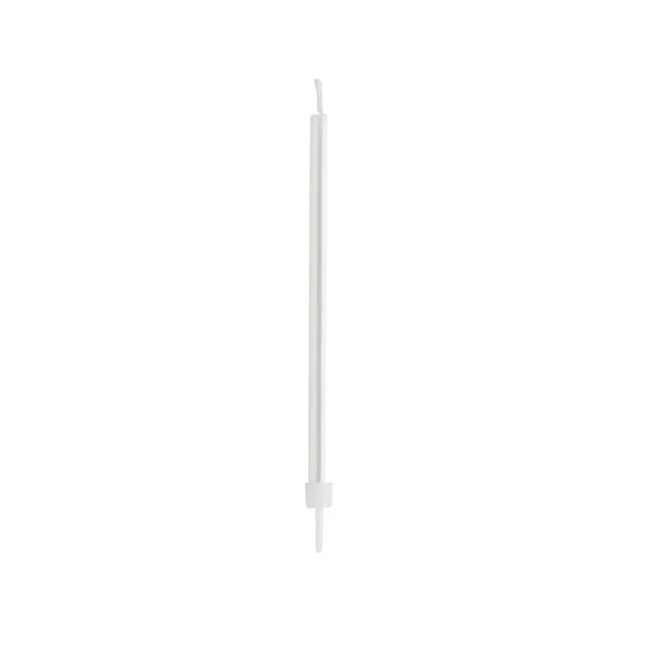 White Skinny Candles C/12