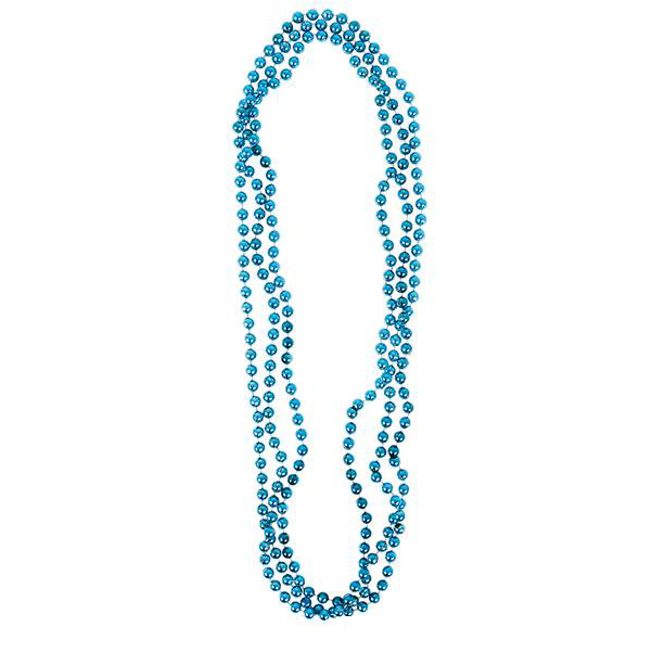 Collar Mardi Gras Turquesa 12pz