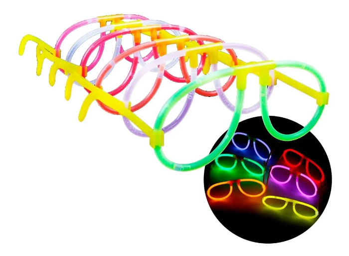 F Glow Lentes Neon Azul