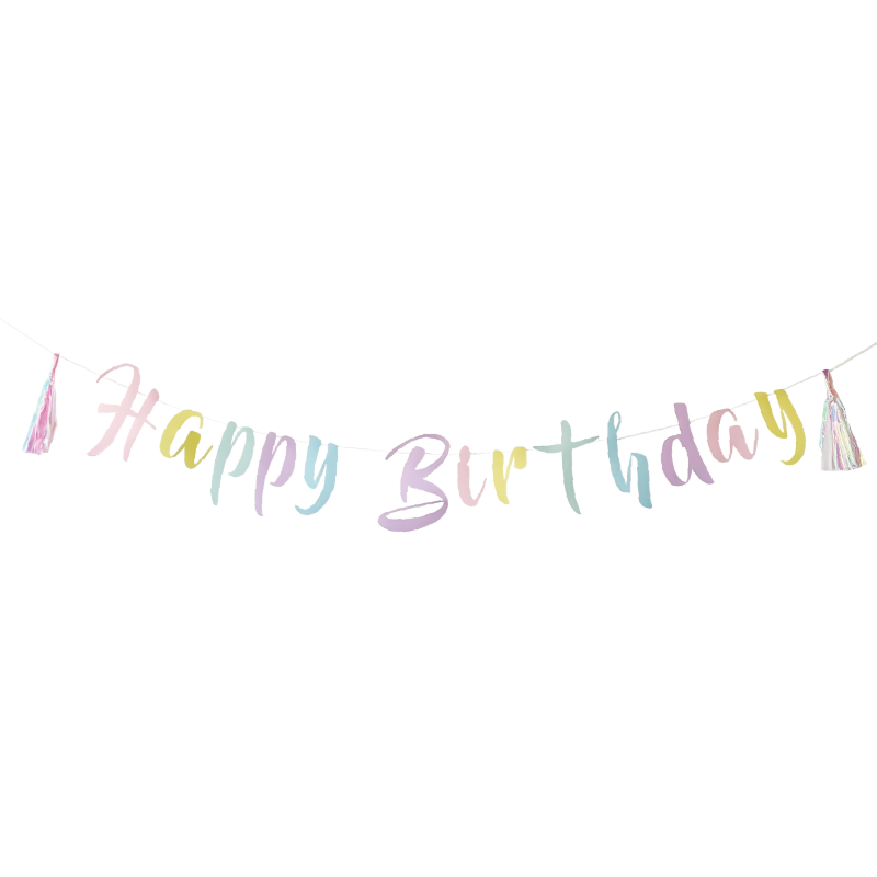 Banner Happy Bday Arcoiris