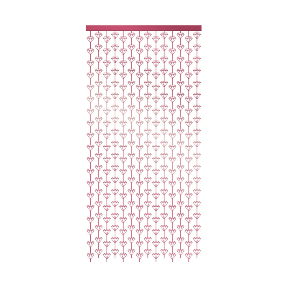 Cortina Figuras Diamante Rosa