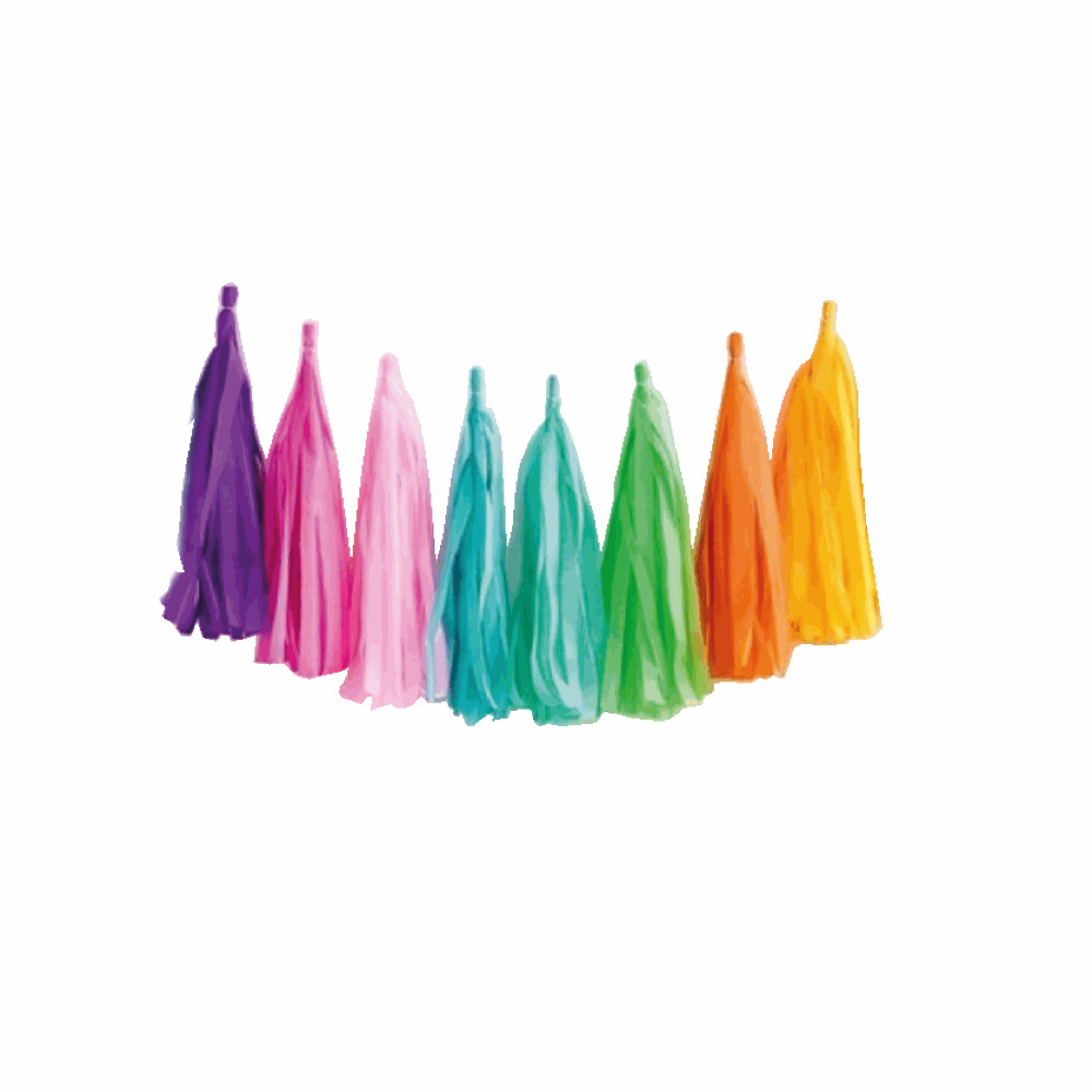 Guirnalda Pompones Colores 10pz