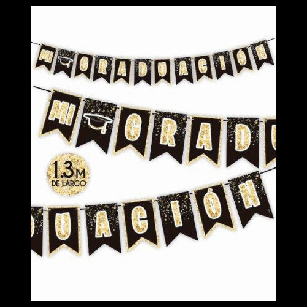 Letrero Banderilla Graduación