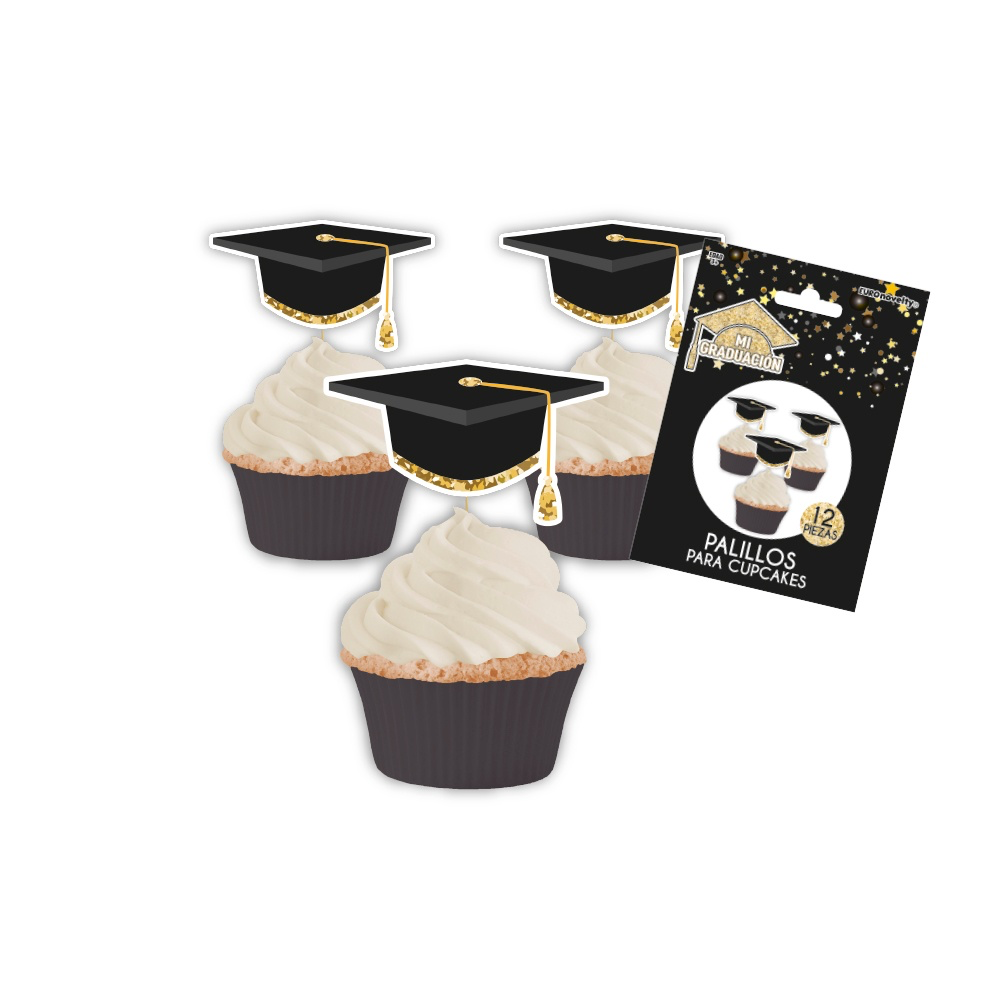 Palillos Cupcake Grad 12pz