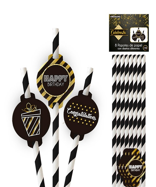 Popote de Papel Celebrate