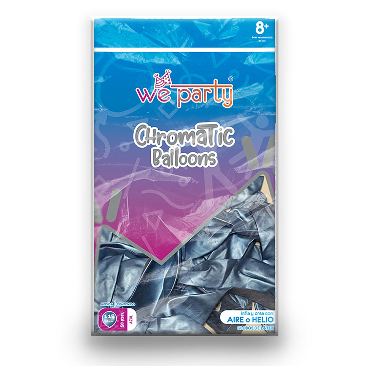 Globos Látex 11″ Chrome 50pz