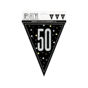 Glitz Black Flag Banner 9ft 50s