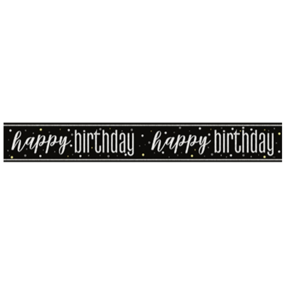 Glitz Black Prism Banner 9ft