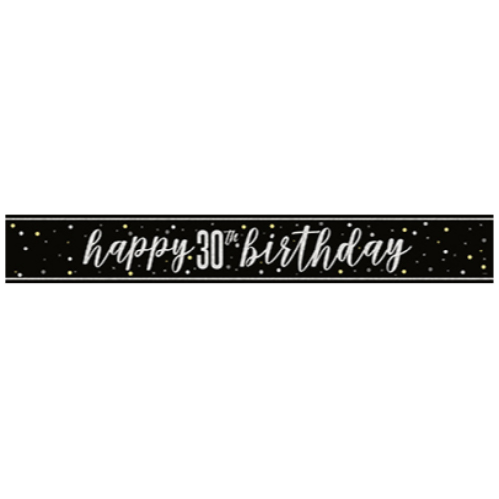 Glitz Black Prism Banner 9ft 30s