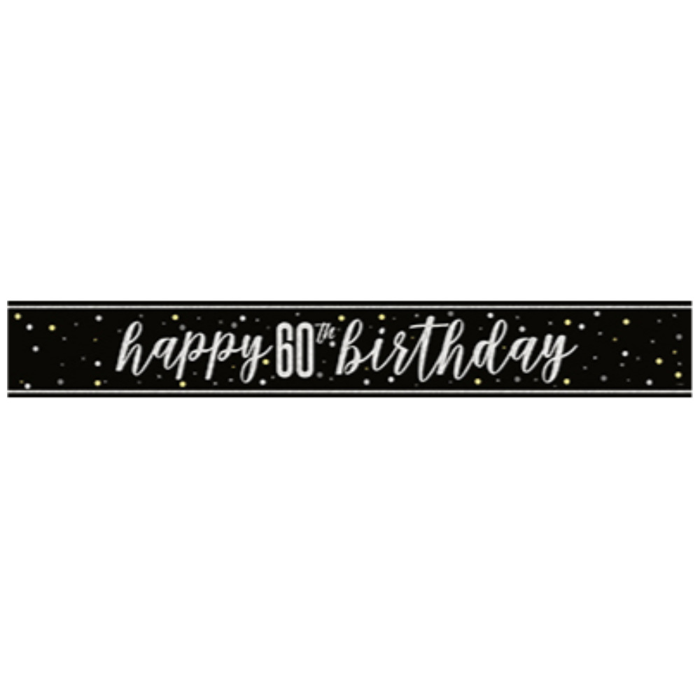 Glitz Black Prism Banner 9ft 60s