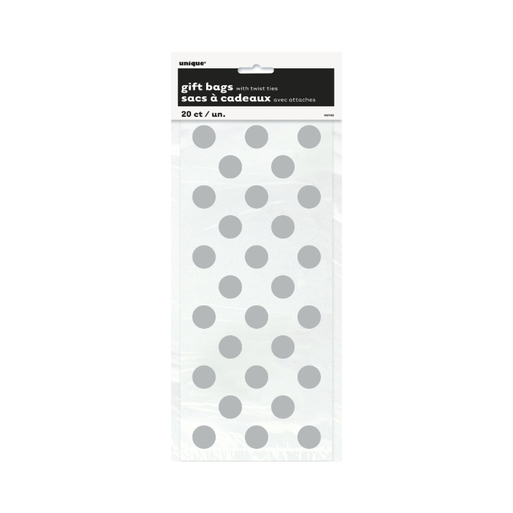 Bolsa Celofan Silver Dots C/20