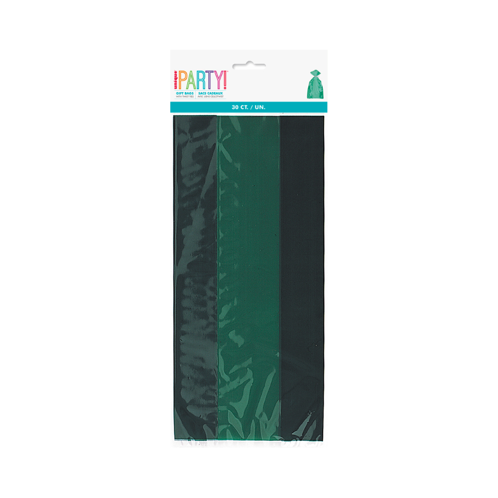 Bolsa Celofan Verde Bosque 30pz