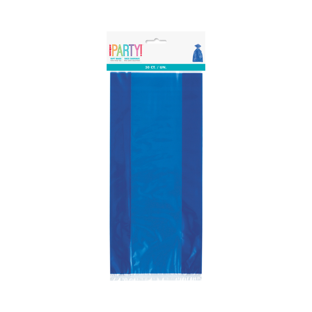 Bolsa Celofan Azul Rey 30pz