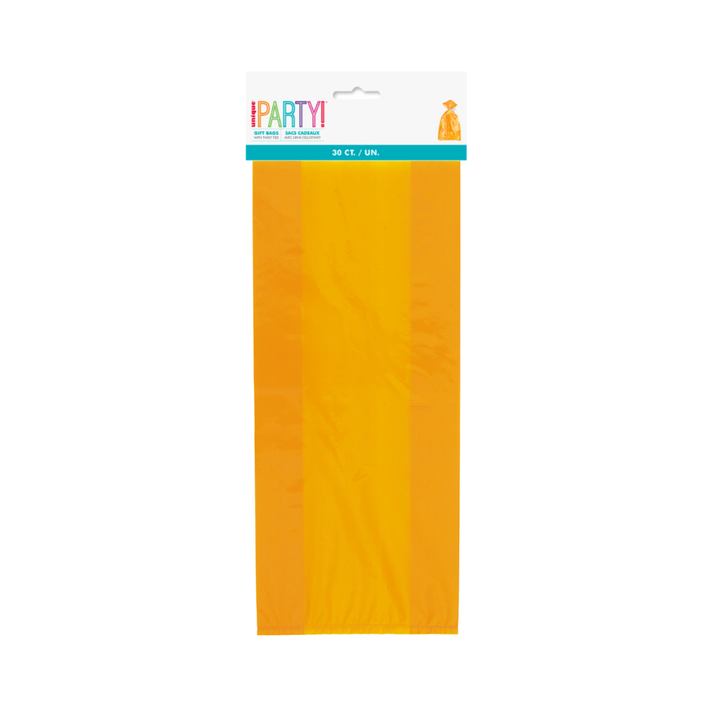 Bolsa Celofan Naranja 30pz