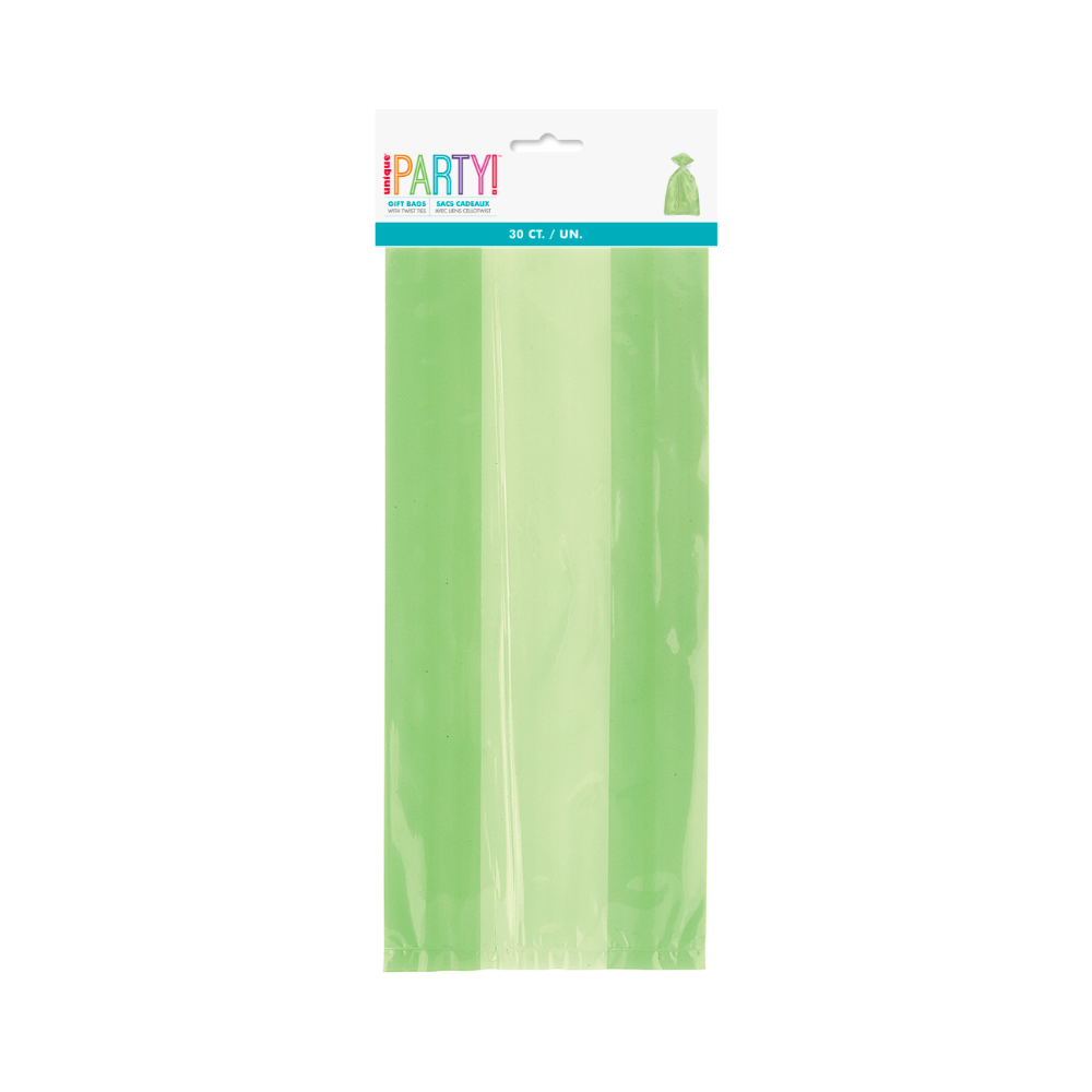 Bolsa Celofan Verde Limon 30pz