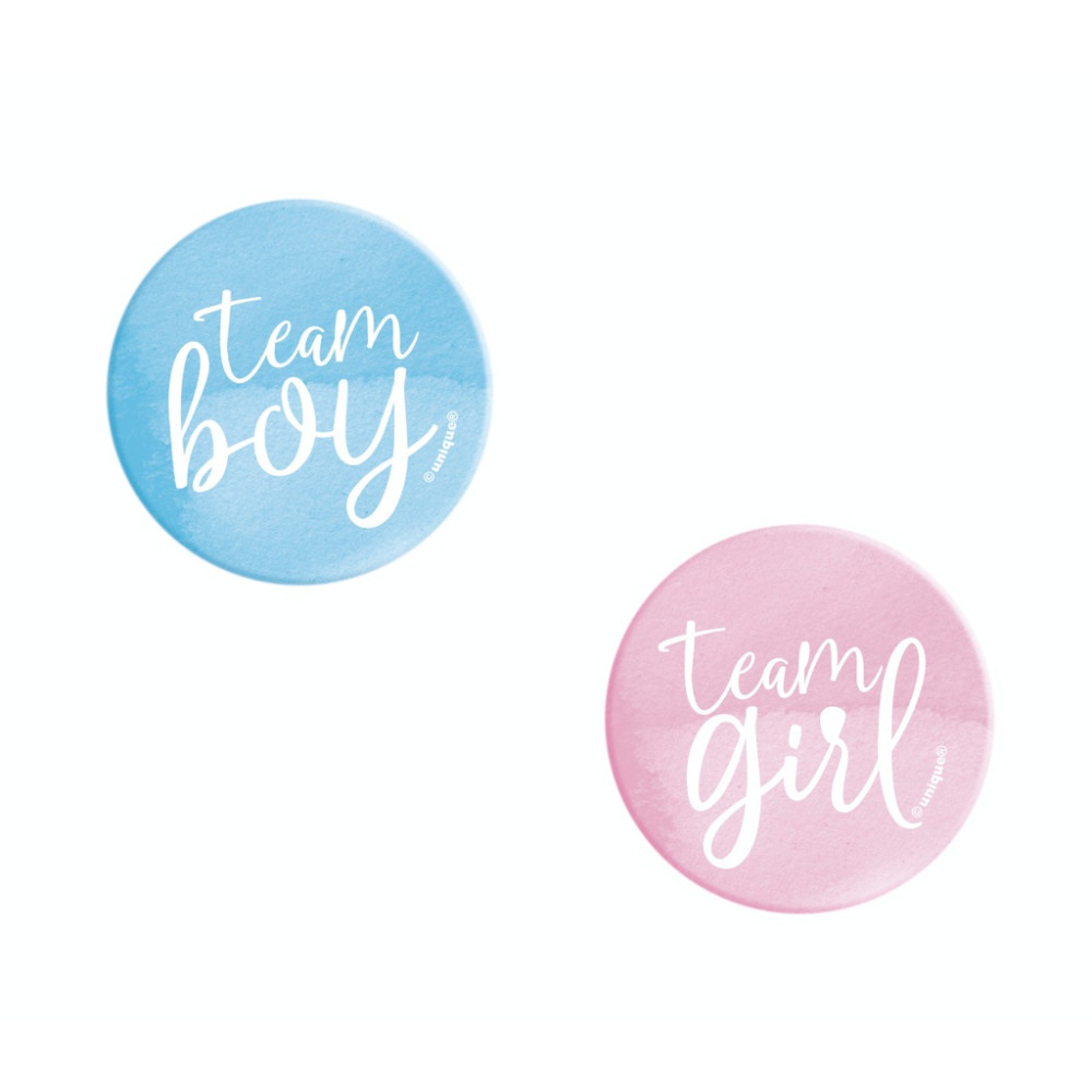 Boton Gender Reveal Party 10pz