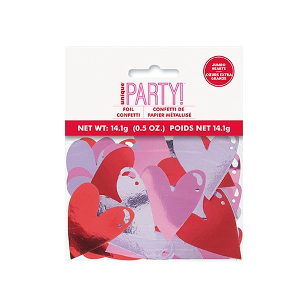 Confetti Jumbo Foil Heart 0.5oz