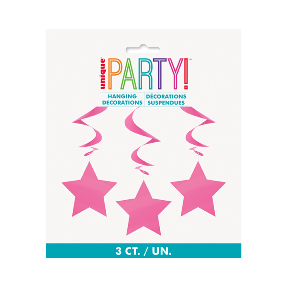 Hng Swirl Pink Star 3pz