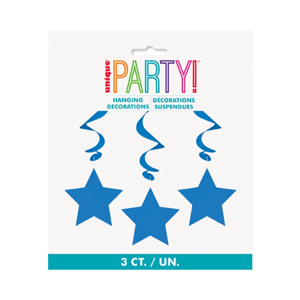 Hng Swirl Royal Blue Star 3pz