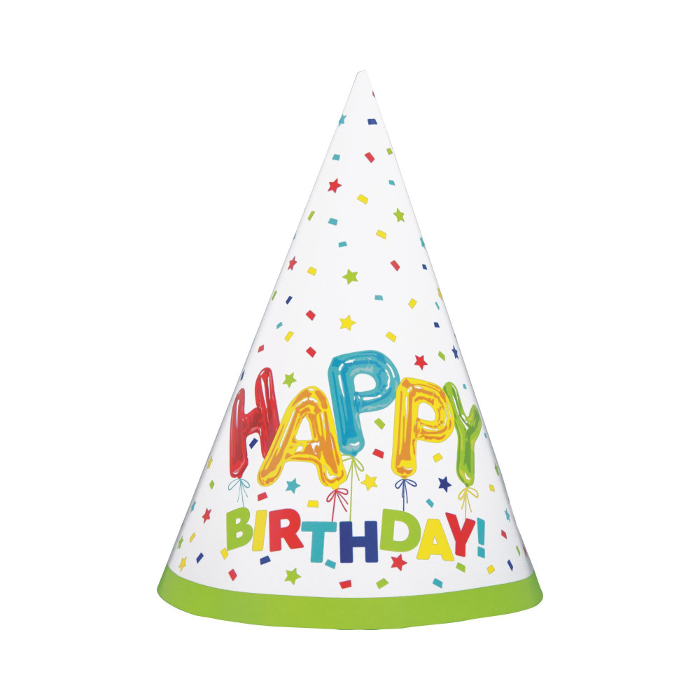 Gorro Happy Balloon Birthday 8pz