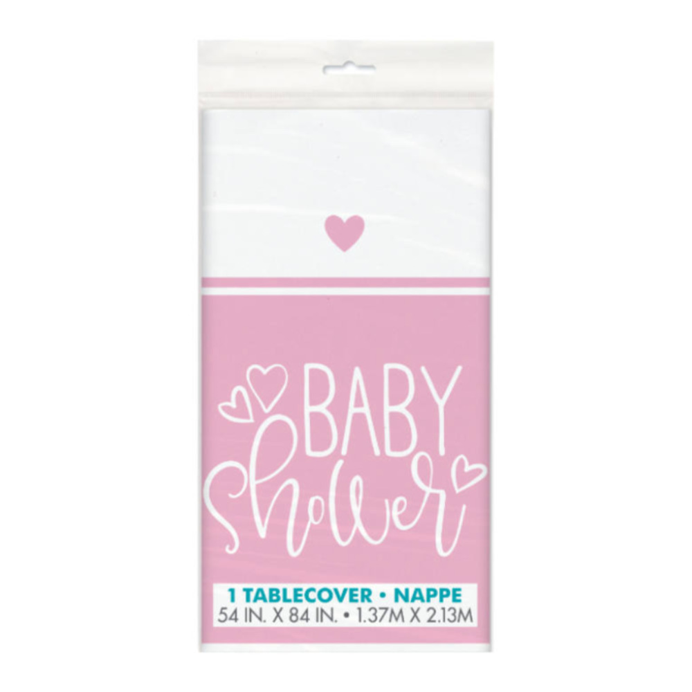 Mantel Pink Hearts Baby Shower