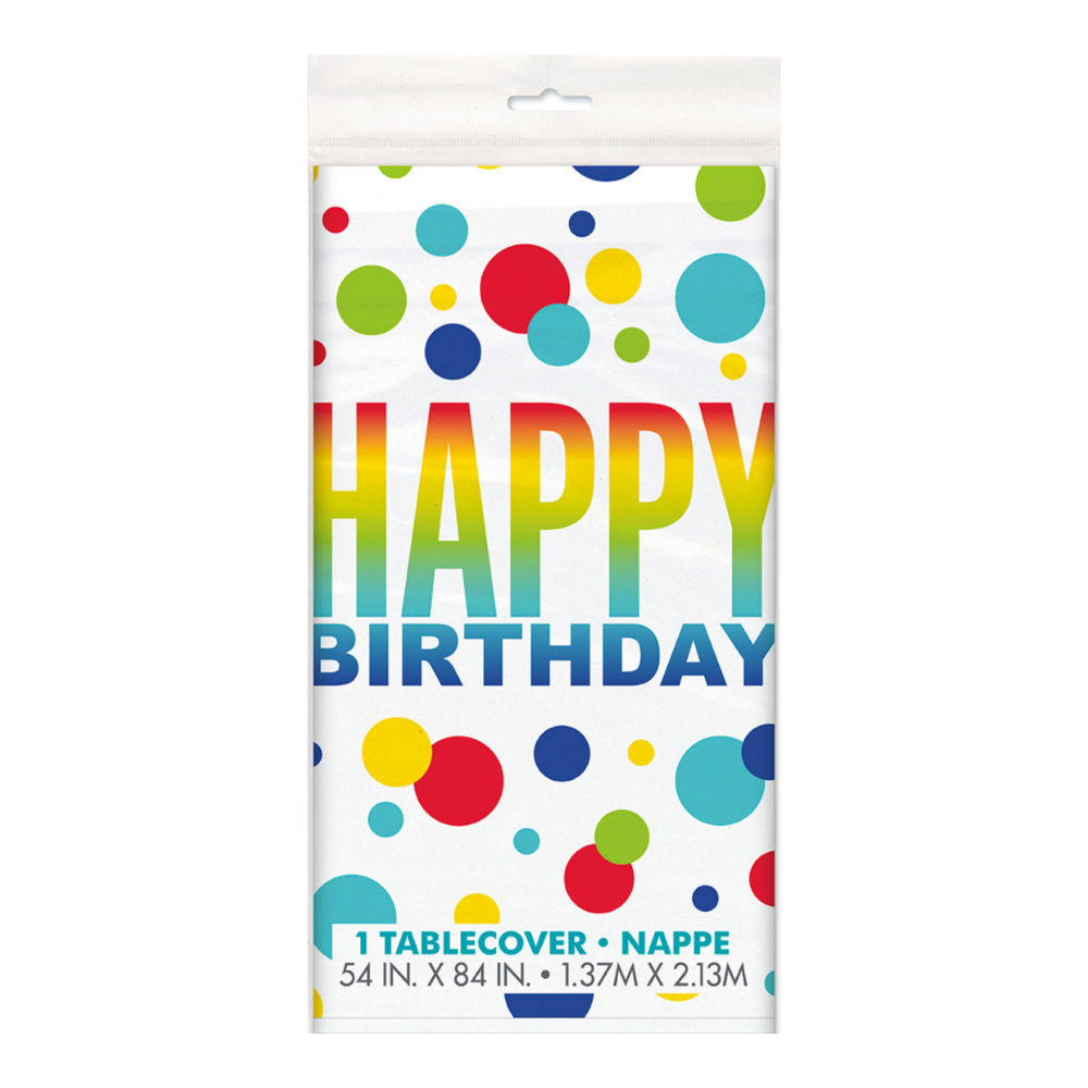 Mantel Rainbow Spots Birthday