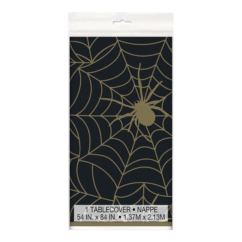 Mantel Black and Gold Spider Web
