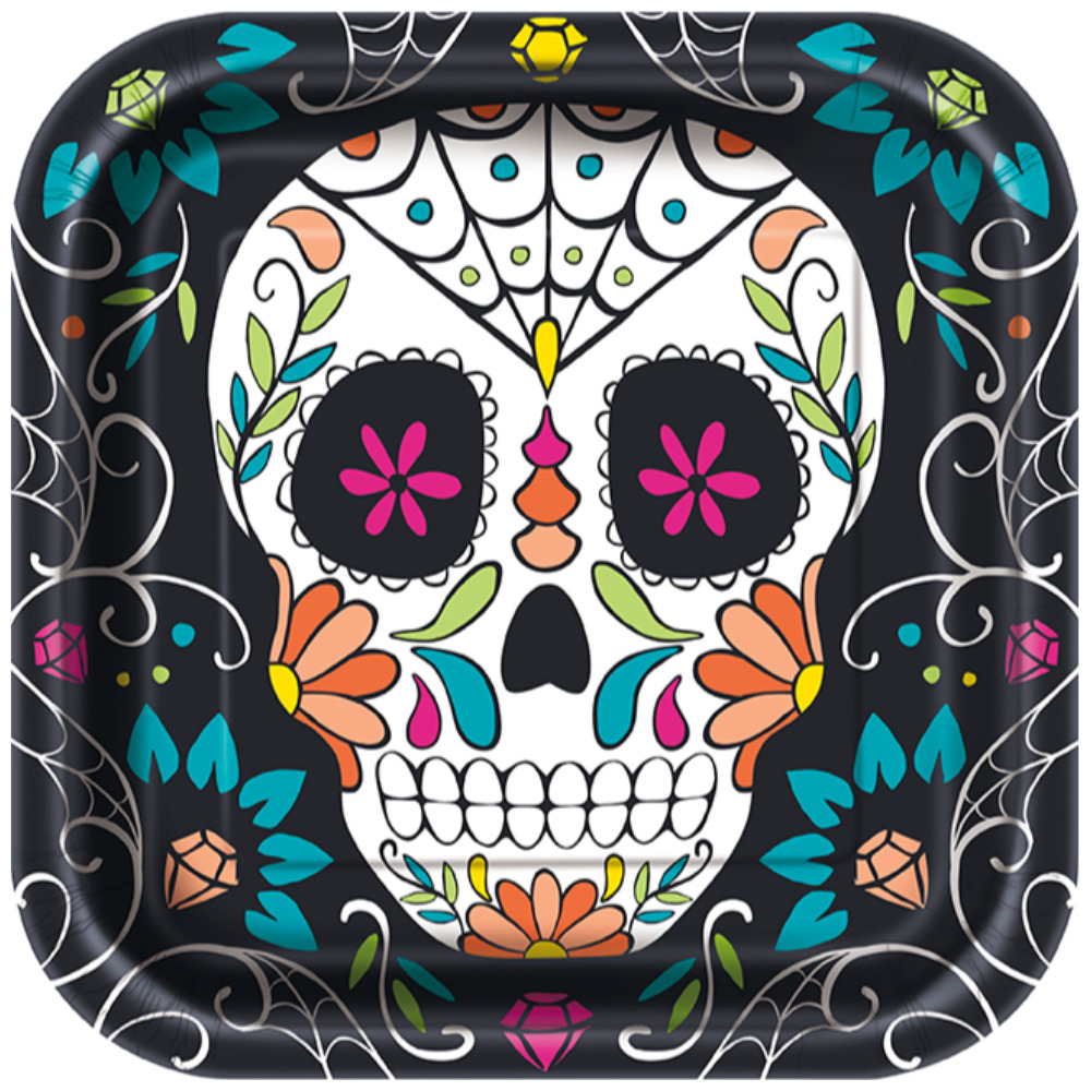 Plato 10 Skull Day Dead 8pz