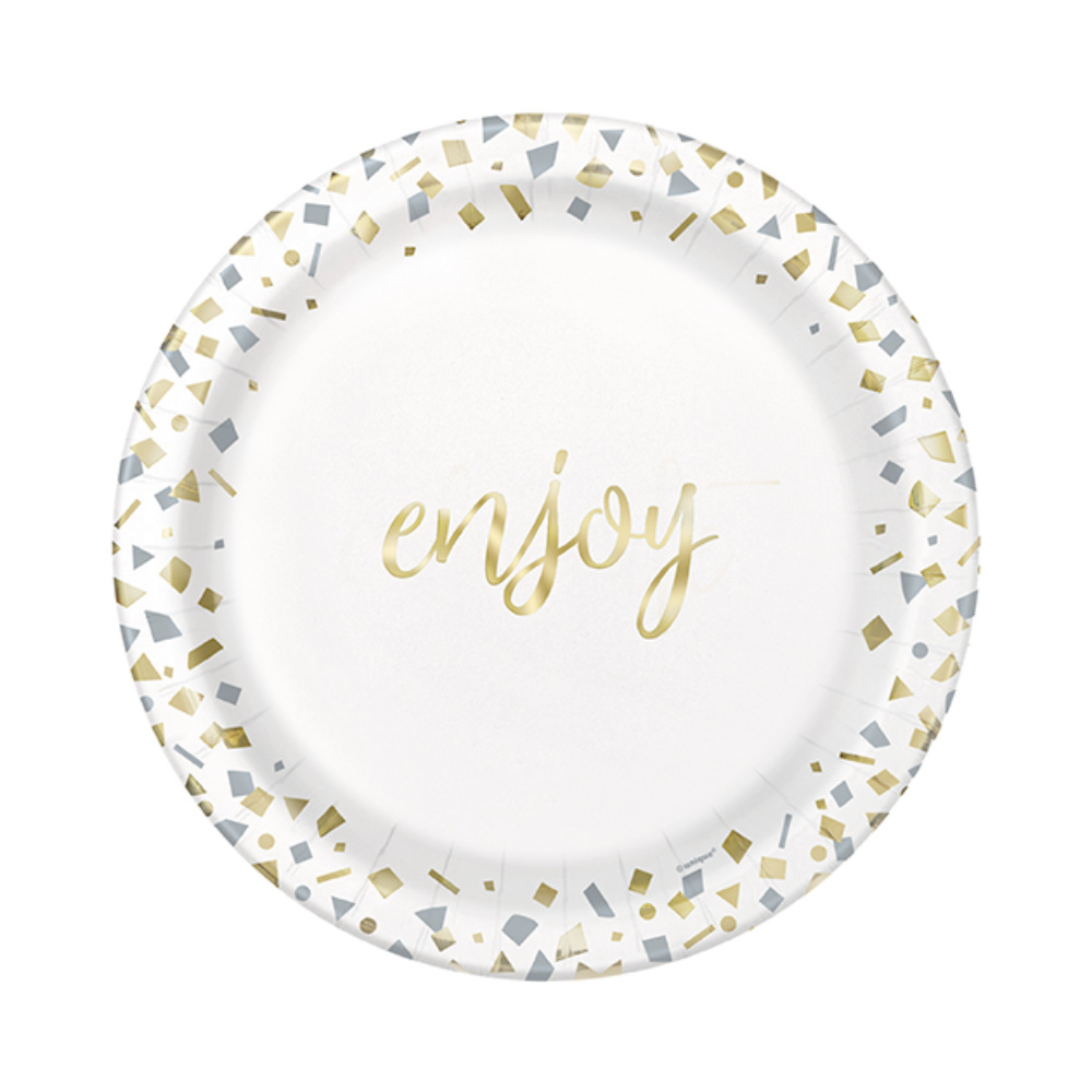 Plato 7 Gold Confetti Celebration C/10