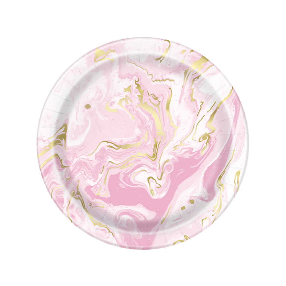 Plato 7 Pink Marble 8pz