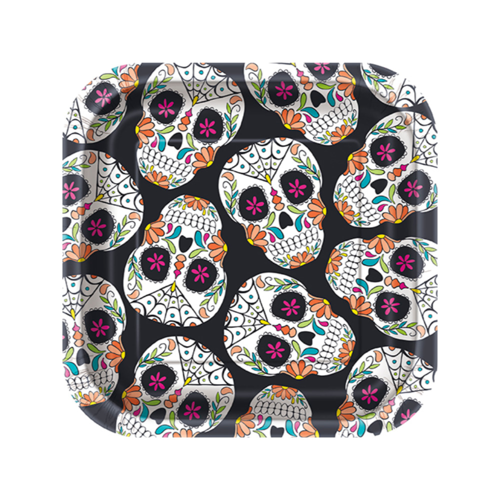 Plato 7 Skull Day Dead 10pz