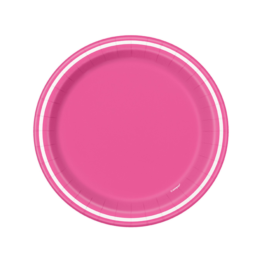 Plato 7 Striped Hot Pink 8pz