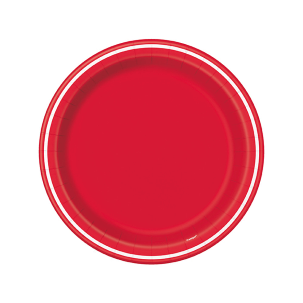 Plato 7 Striped Red 8pz