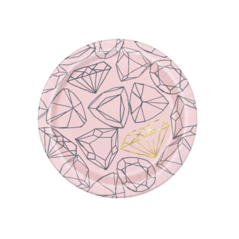 Plato 7 Foil Pink Diamond 8pz