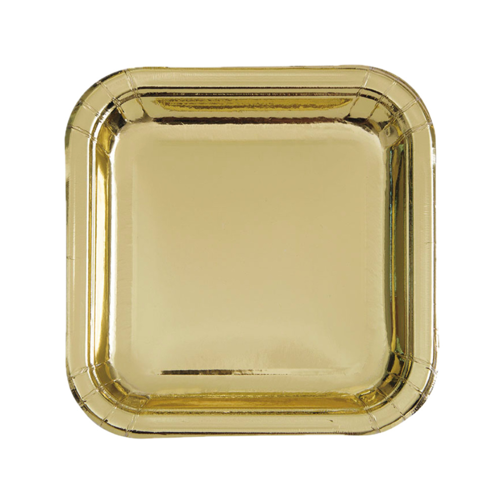 Plato 7 Sq Foil Gold 8pz