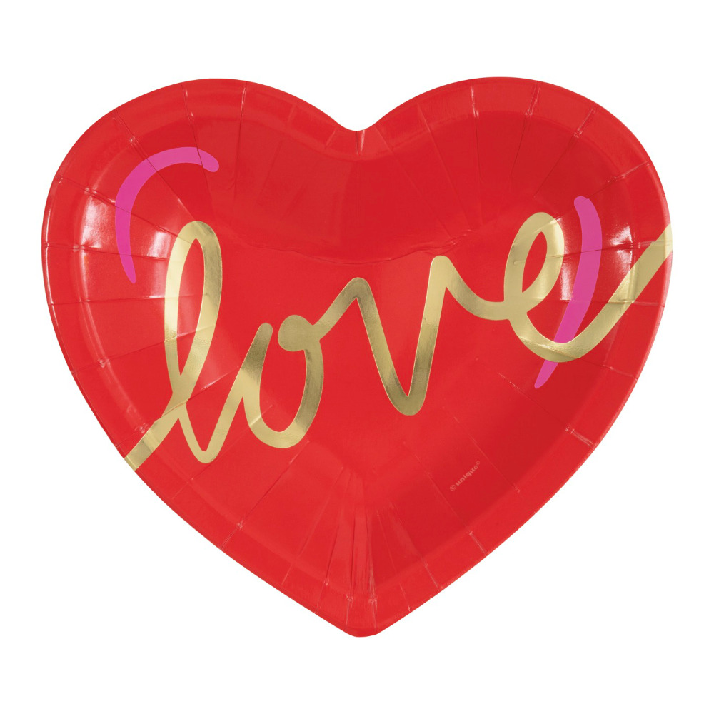 Plato 7 Shp Heart 8pz