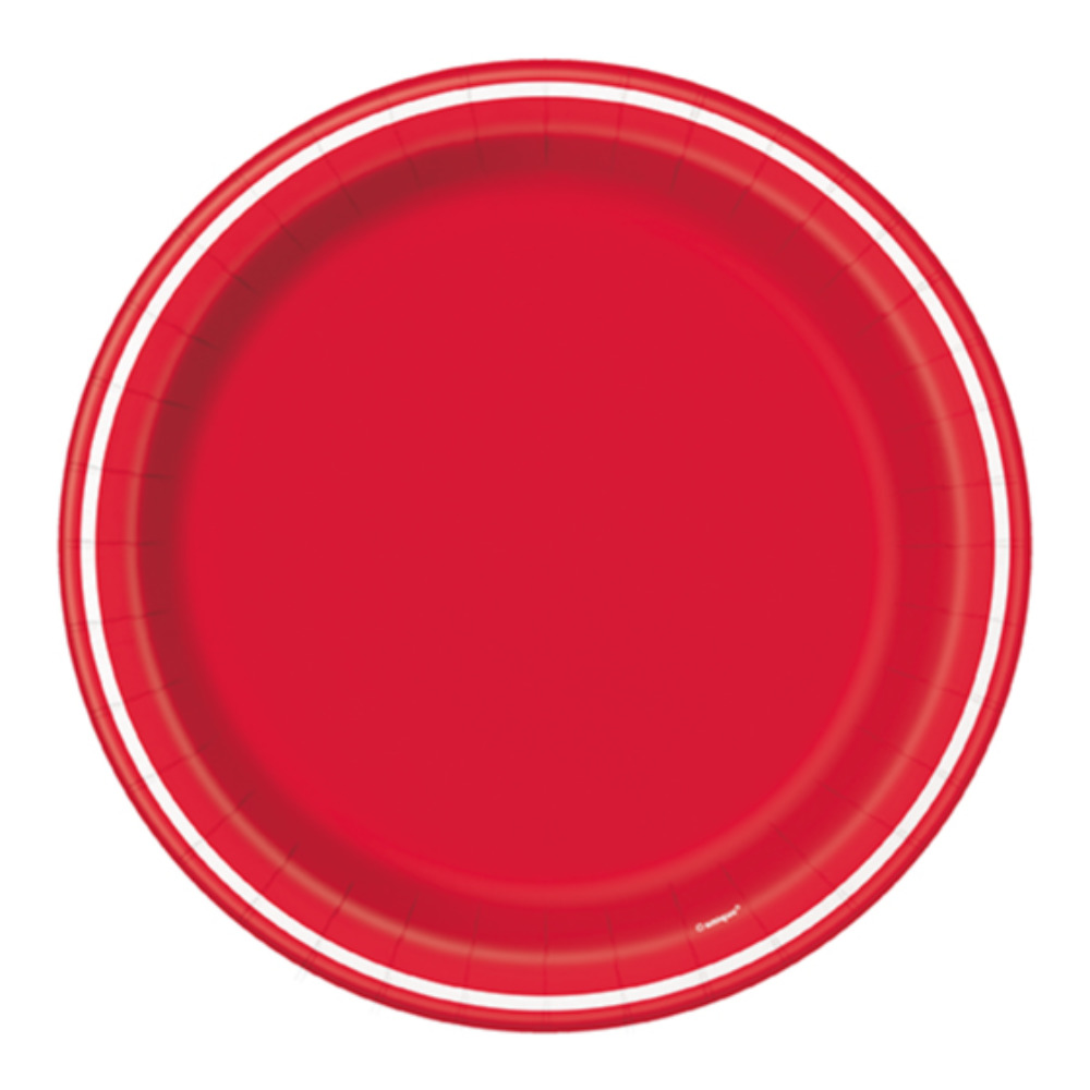 Plato 9 Striped Red 8pz