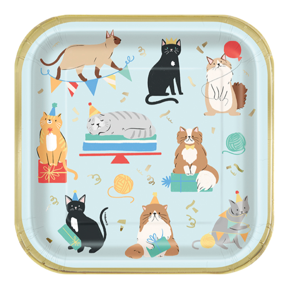 Plato 9 Foil Paw Party 8pz