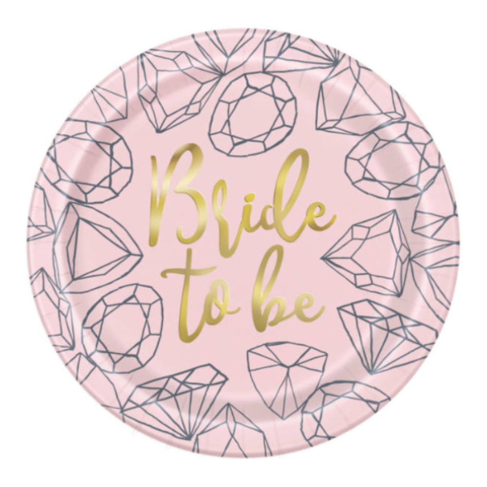 Plato 9 Foil Pink Diamond 8pz