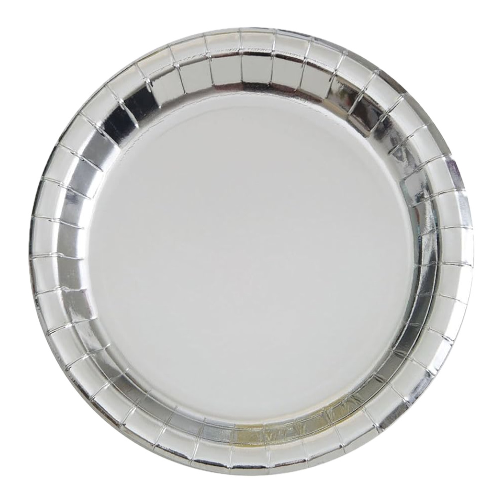 Plato 9 Foil Plata 8pz
