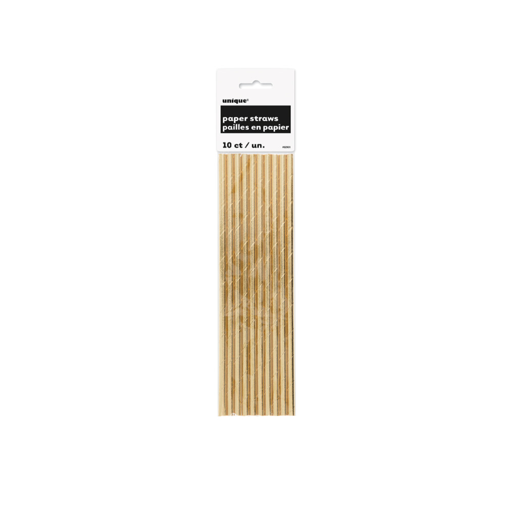 Popote Foil Gold