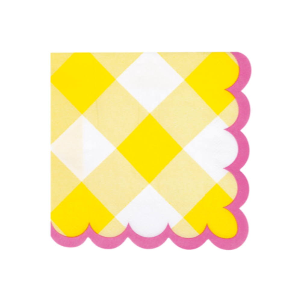Serv. Ch Pastel Gingham 16pz