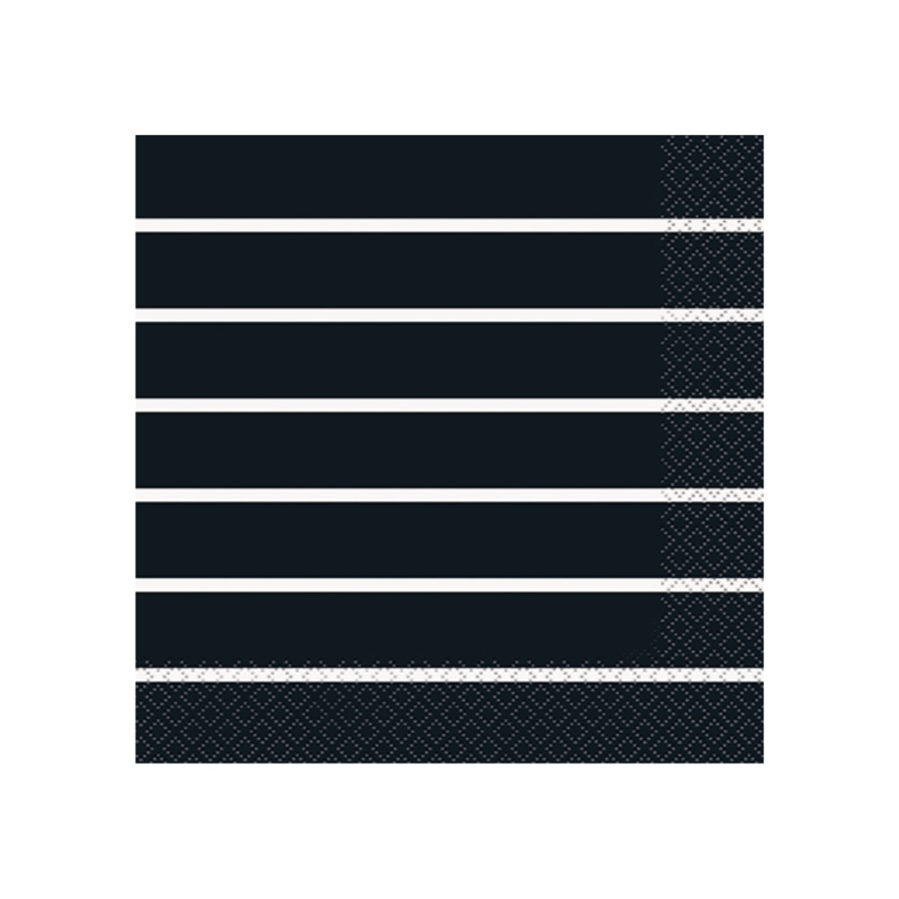 Serv. Ch Striped Black 16pz