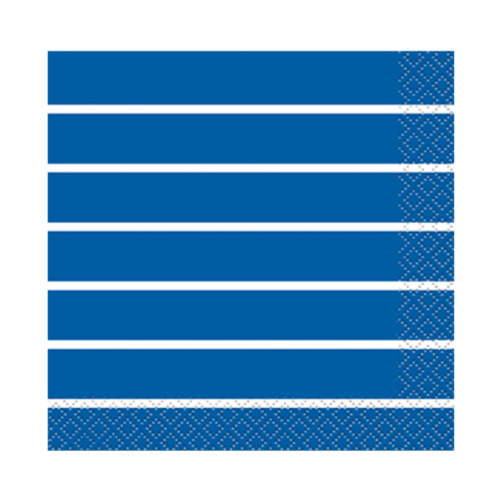Serv. Ch Striped Royal Blue 16pz