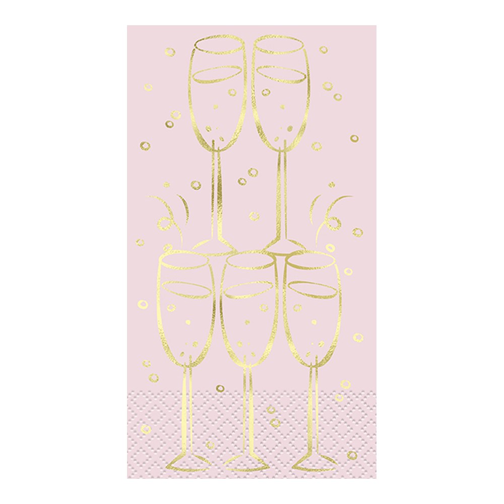 Serv. Guest Foil Sip Sip Hooray C/16