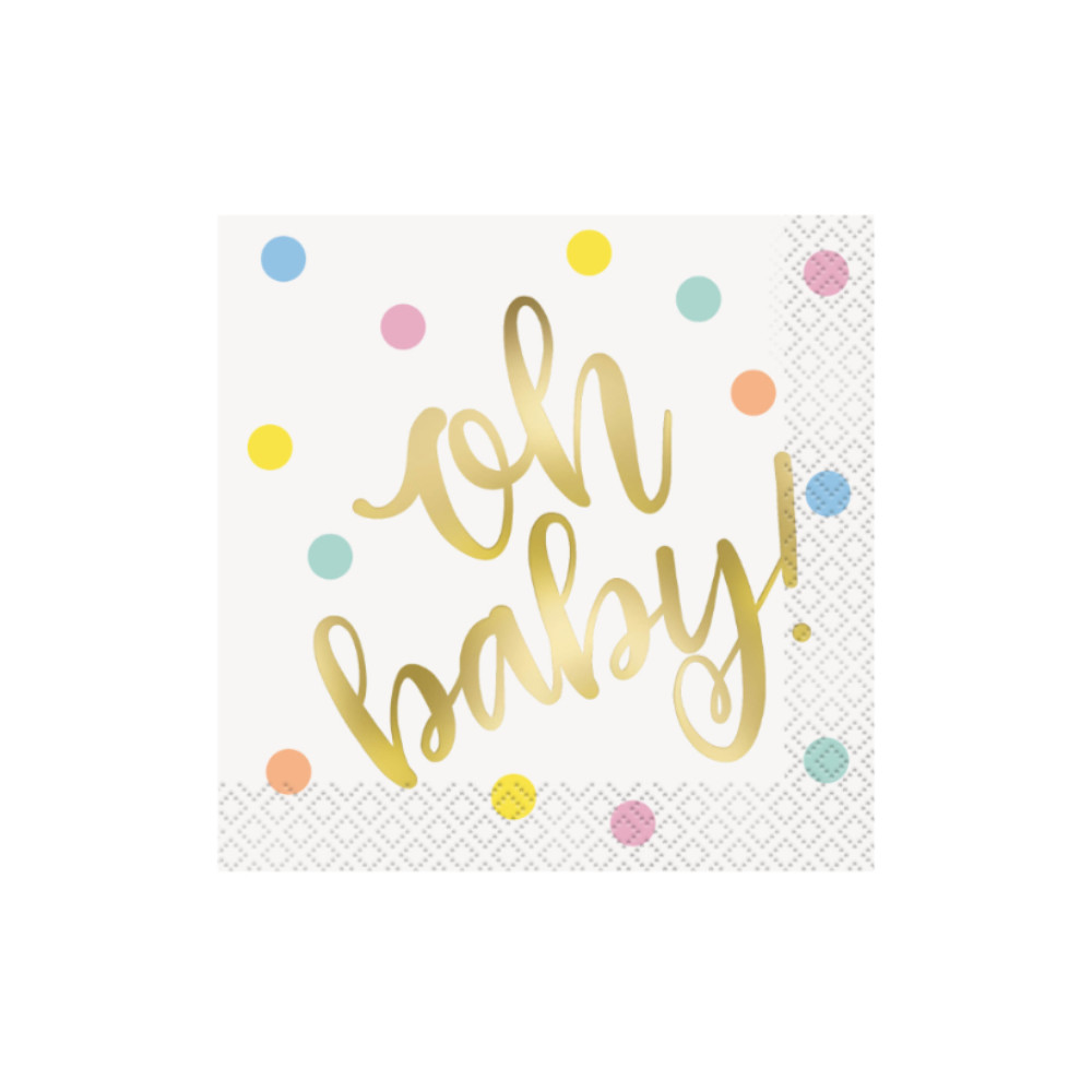 Serv. Ch Foil Oh Baby Gold 16pz