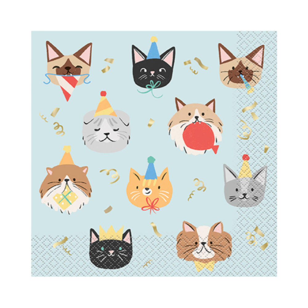 Serv. Gde Foil Paw Party 16pz