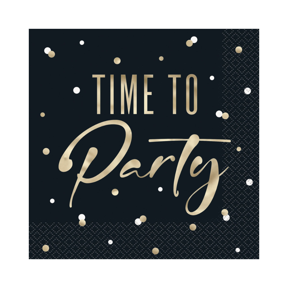 Serv. Gde Silver Happy Birthday 16pz