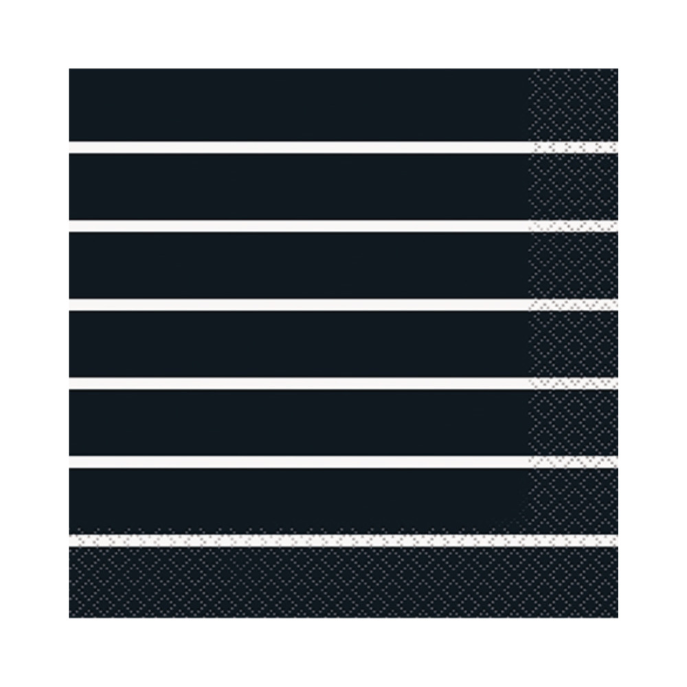 Serv. Gde Striped Black 16pz